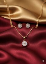 Necklace for Women and girls  Chain with Elegant Pendant | Stylish & Trendy Everyday Wear Jewelry (Rose gold)