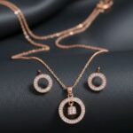 Necklace for Women and girls  Chain with Elegant Pendant | Stylish & Trendy Everyday Wear Jewelry (Rose gold) (Copy)