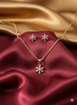 Necklace for Women and girls  Chain with Elegant Pendant | Stylish & Trendy Everyday Wear Jewelry (golden)