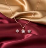 Necklace for Women and girls  Chain with Elegant Pendant | Stylish & Trendy Everyday Wear Jewelry (Rose gold) - Image 3