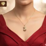 Necklace for Women and girls  Chain with Elegant Pendant | Stylish & Trendy Everyday Wear Jewelry ( Golden)